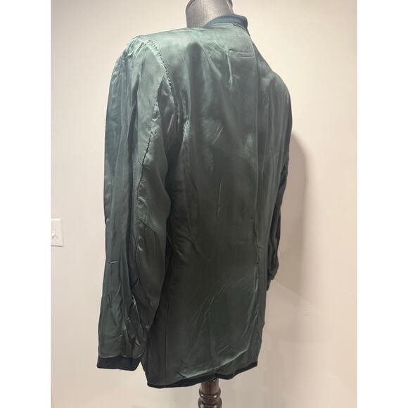 Oxxford Clothes Bauman's Emerald Green Cashmere Suit Jacket Size 42 R JL - Picture 10 of 16